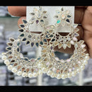 Kavita Art Royal Mirror Stone And Pearl Designer Earrings