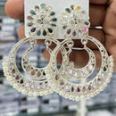 Kavita Art Royal Mirror Stone And Pearl Designer Earrings