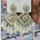 Kavita Art Royal Mirror Stone And Pearl Designer Earrings