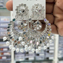 Kavita Art Royal Mirror Stone And Pearl Designer Earrings