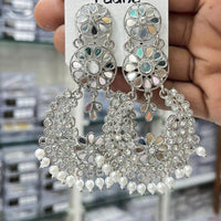 Kavita Art Royal Mirror Stone And Pearl Designer Earrings