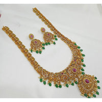 Kavita Art Heritage Pota And Austrian Stone Beads Long Necklace Set 