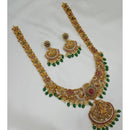 Kavita Art Heritage Pota And Austrian Stone Beads Long Necklace Set 