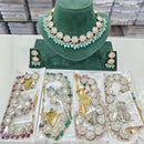 Kavita Art Glam Polki Kundan And Beads Heavy Choker Necklace Set
