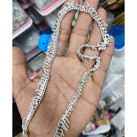 Kavita Art Elegant Rhodium Plated Ghungroo And Meenakari Designer Payal \ Anklet