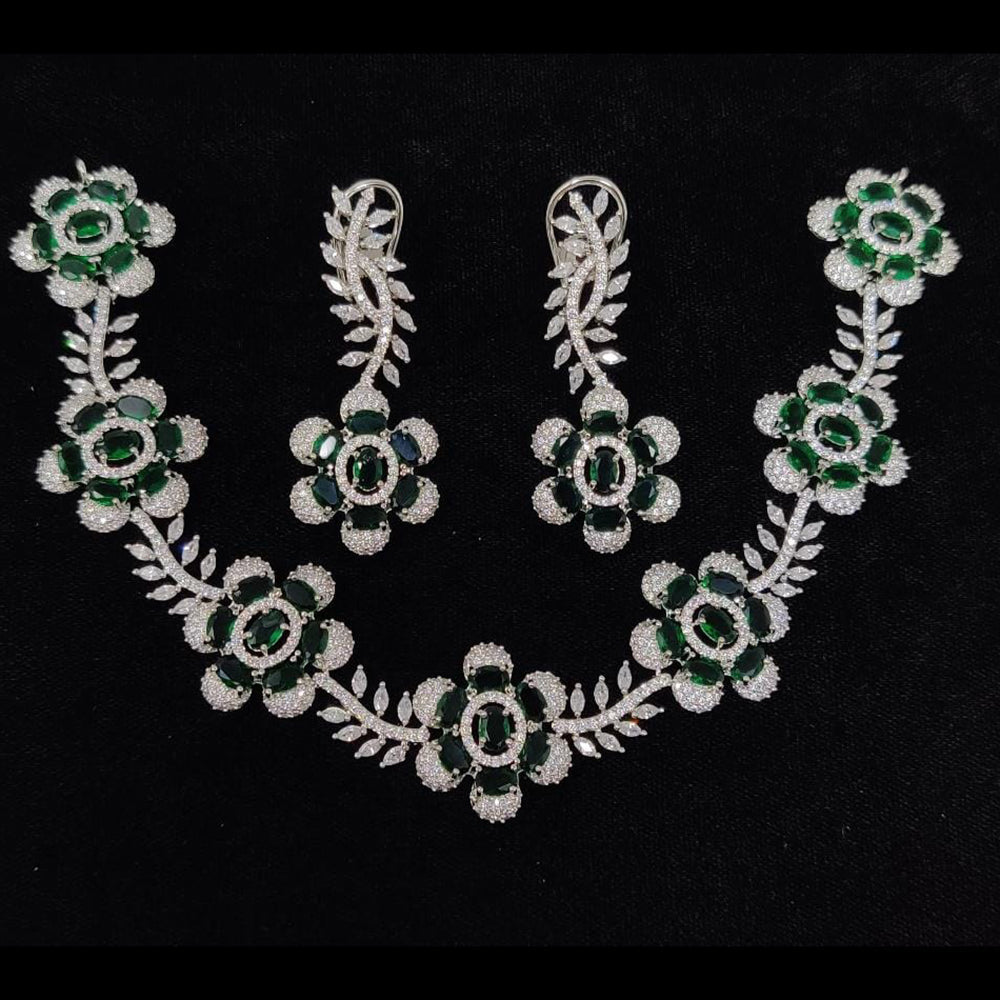 Kavita Art Designer American Daimond Necklace Set