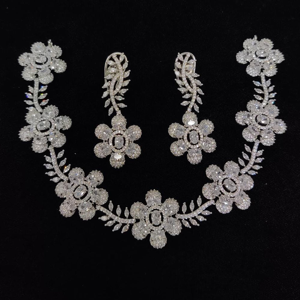Kavita Art Designer American Daimond Necklace Set