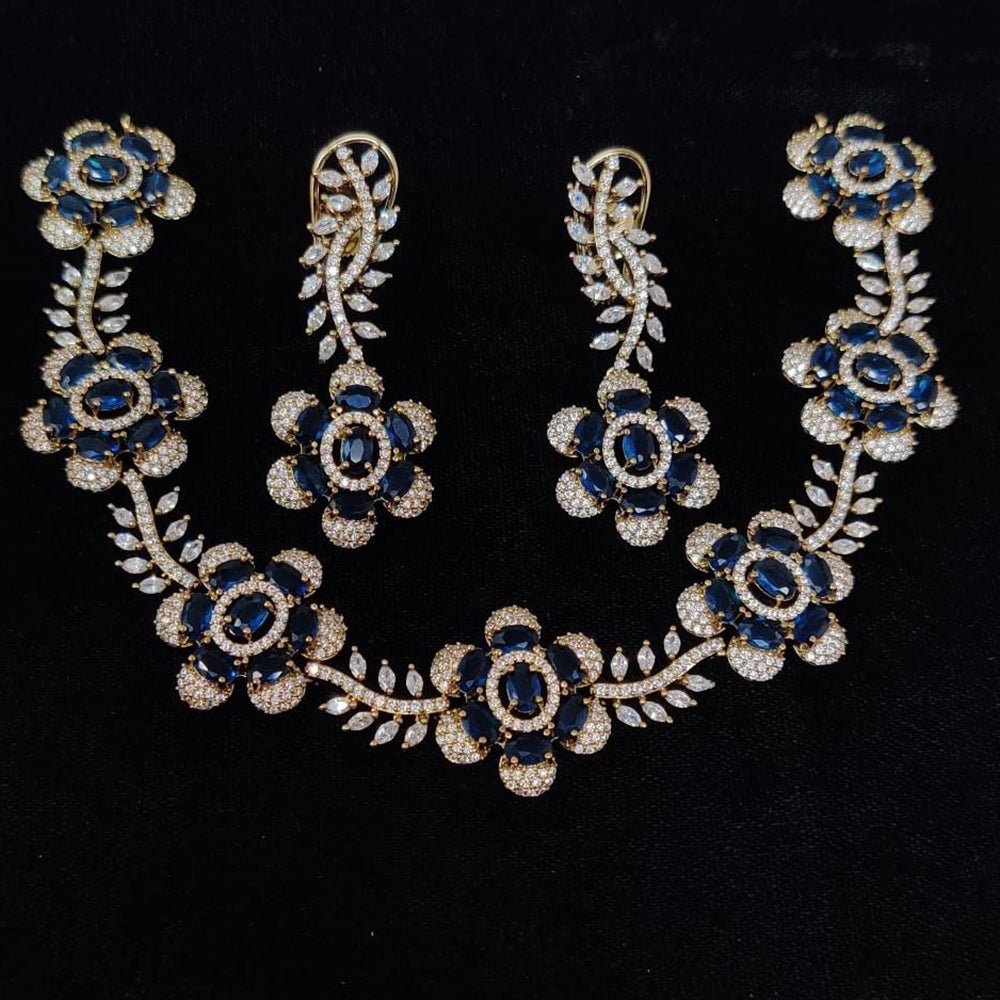 Kavita Art Designer American Daimond Necklace Set