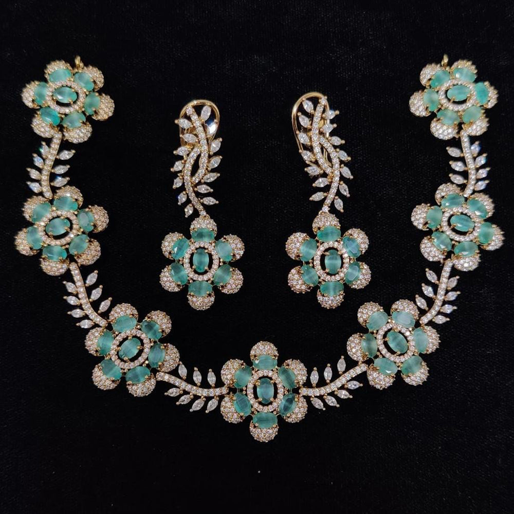 Kavita Art Designer American Daimond Necklace Set