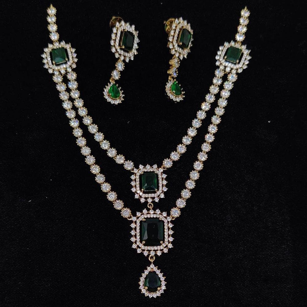 Kavita Art Designer American Daimond Necklace Set