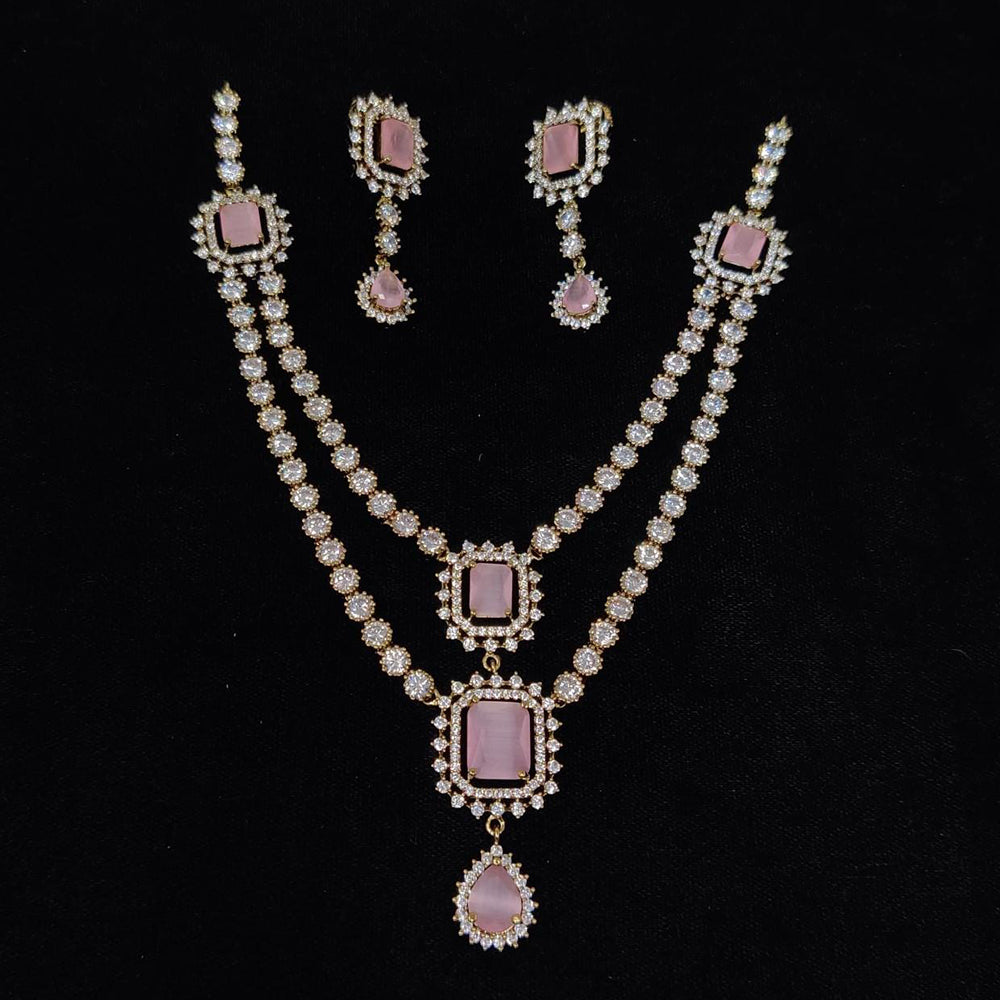 Kavita Art Designer American Daimond Necklace Set