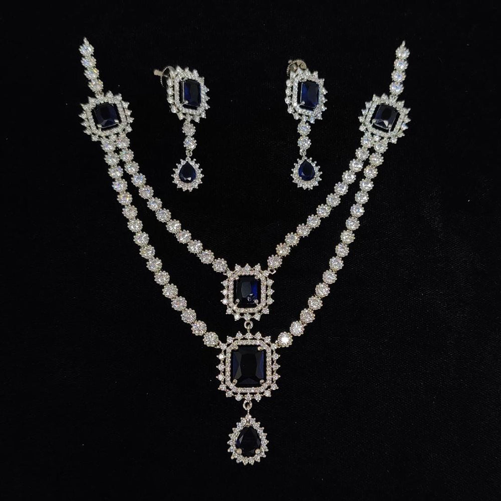 Kavita Art Designer American Daimond Necklace Set