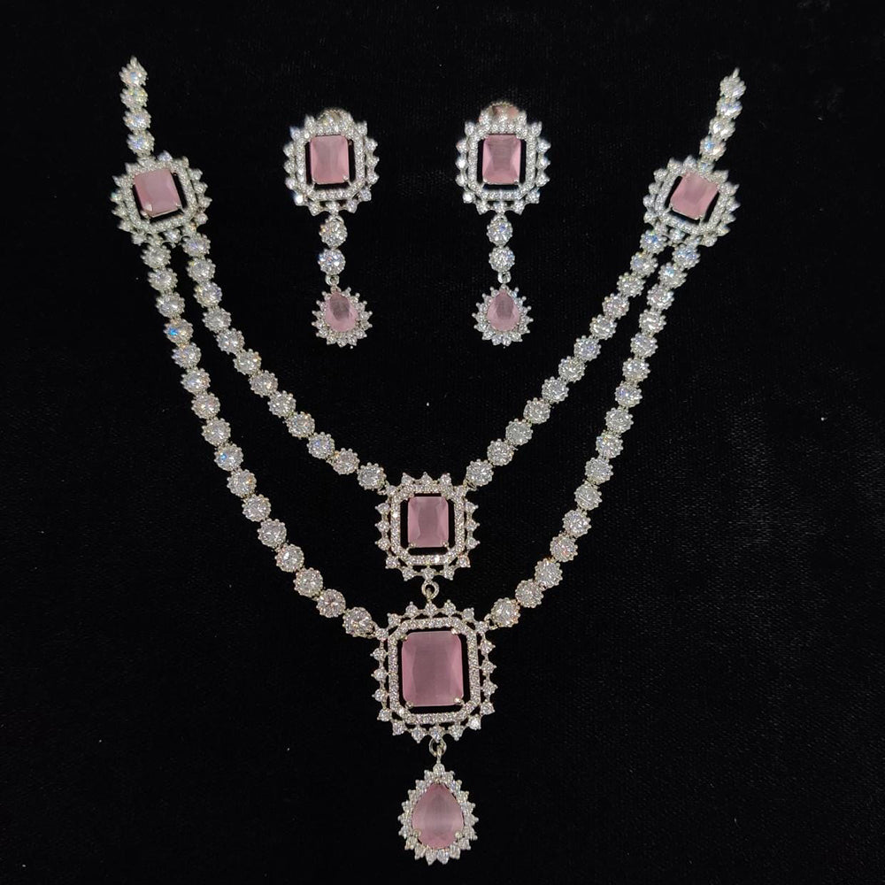 Kavita Art Designer American Daimond Necklace Set