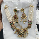 Kavita Art Heritage Pota Stone And Beads Necklace Set