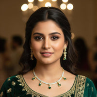 Kavita Art Crystal And Austrian Stone Elegant Party Wear Necklace Set