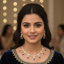 Kavita Art Crystal And Austrian Stone Elegant Party Wear Necklace Set