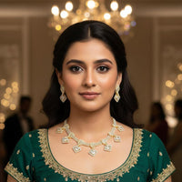 Kavita Art Crystal And Austrian Stone Elegant Party Wear Necklace Set