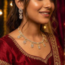 Kavita Art Crystal And Austrian Stone Elegant Party Wear Necklace Set