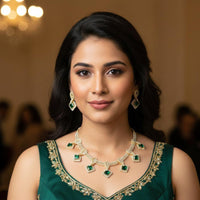 Kavita Art Crystal And Austrian Stone Elegant Party Wear Necklace Set