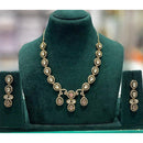 Kavita Art Premium Kundan Polki And Austrian Stone Necklace Set