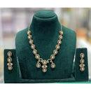 Kavita Art Premium Kundan Polki And Austrian Stone Necklace Set