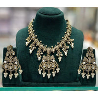 Kavita Art Premium Kundan Polki And Austrian Stone And Beads Necklace Set