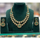 Kavita Art Premium Kundan Polki And Austrian Stone Necklace Set