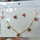 Kavita Art Heritage Pota Stone Necklace Set