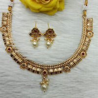 Kavita Art Heritage Pota Stone And Beads Necklace Set