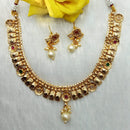 Kavita Art Heritage Pota Stone And Beads Necklace Set