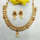 Kavita Art Heritage Pota Stone And Beads Necklace Set