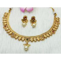 Kavita Art Heritage Pota Stone And Beads Necklace Set