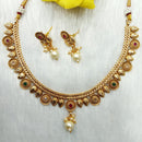 Kavita Art Heritage Pota Stone And Beads Necklace Set