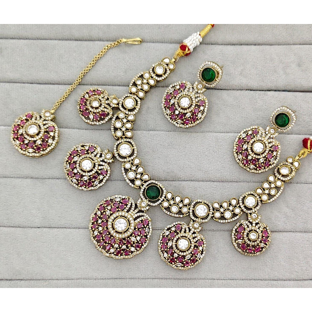 Kavita Art Stylish American Diamond Necklace Set for Girls & Women