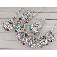 Kavita Art Crystal Stone Pearl And Beads Designer Necklace Set