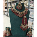 Kavita Art Crystal Stone And Pearl Designer Necklace Set