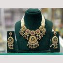 Kavita Art Heritage Pota Stone And Pearl Necklace Set