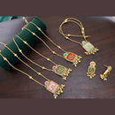 Kavita Art Heritage Pota Stone And Pearl Necklace Set