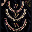 Kavita Art Heritage Austrian Stone And Crystal Stone Necklace Set 