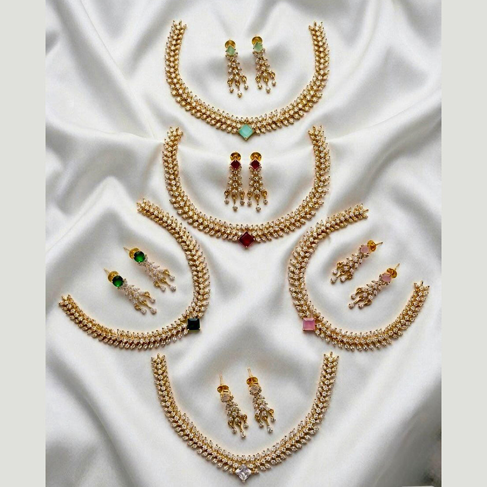Kavita Art Heritage Austrian Stone And Crystal Stone Necklace Set