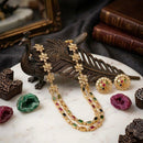 Kavita Art Heritage Crystal Stone Long Necklace Set 