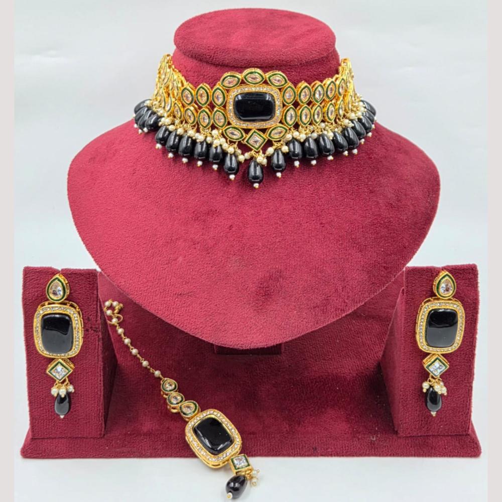 Kavita Art Heritage Crystal Stone Choker Necklace Set