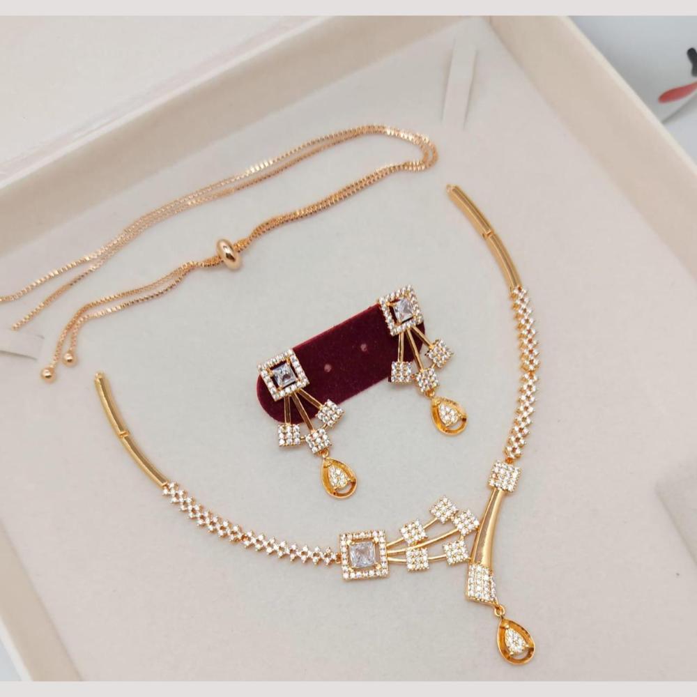 Kavita Art Glamorous Austrian Stone Necklace Set