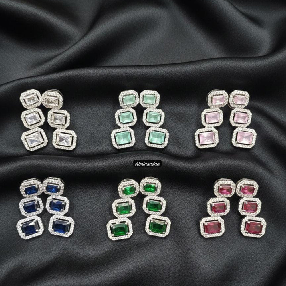 Kavita Art Sparkling American Diamond Fancy Dangler Earrings