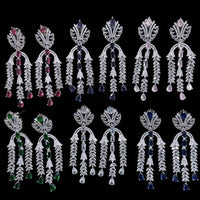 Kavita Art Sparkling American Diamond Fancy Dangler Earrings