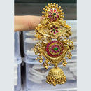 Kavita Art Designer Pota Stone And Pearl Jhumki Earrings