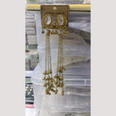 Kavita Arts Royal Pota Stone Kashmiri Ghungroo Dangler Earrings