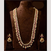 Kavita Art Premium Polki Kundan Pota Stone And Beads Long Necklace Set