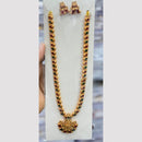 Kavita Art Premium  Pota Stone And Pearl Temple Long Necklace Set