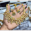 Kavita Art Premium  Pota Stone And Pearl Necklace Set
